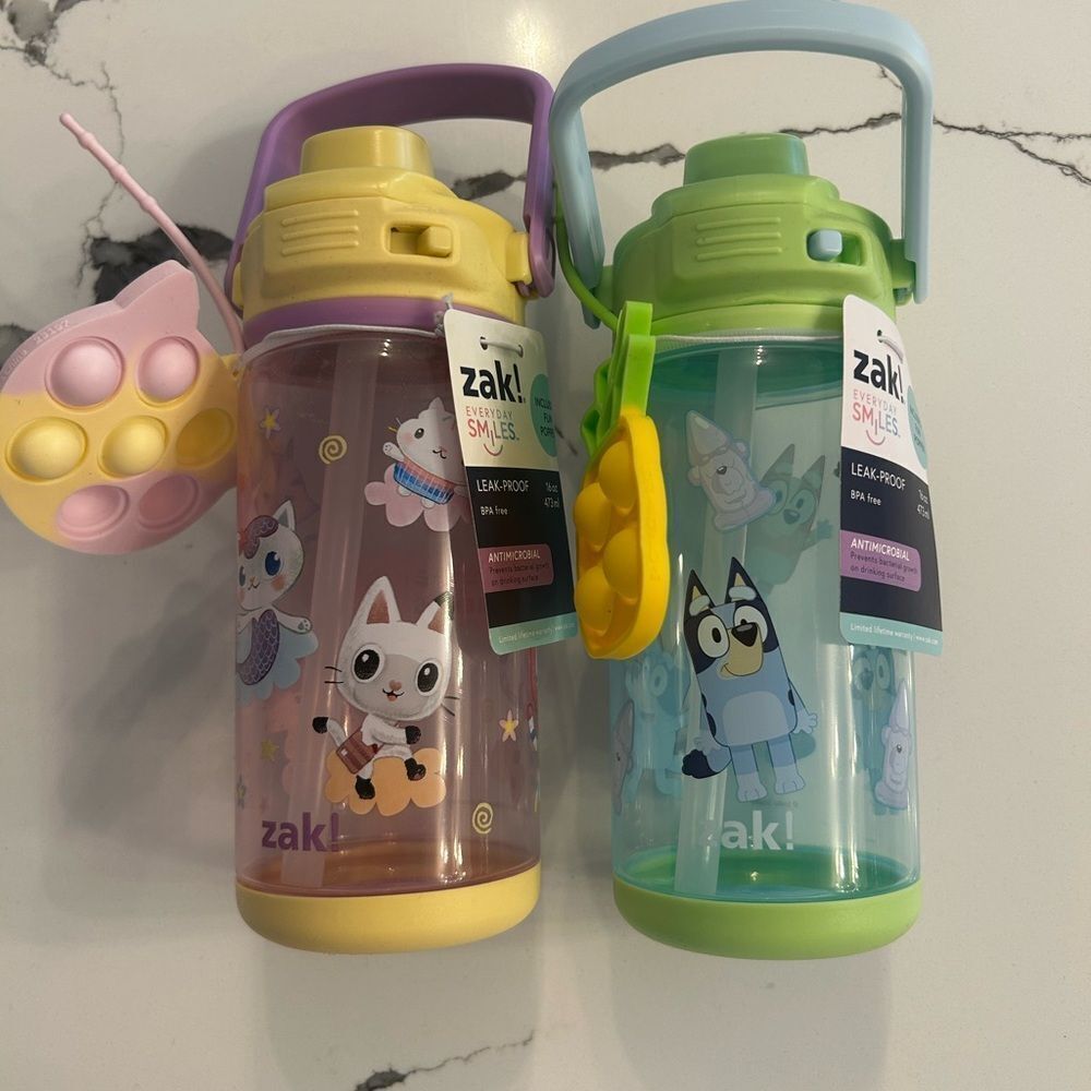 Kids Leak-Proof Water Bottles NWT